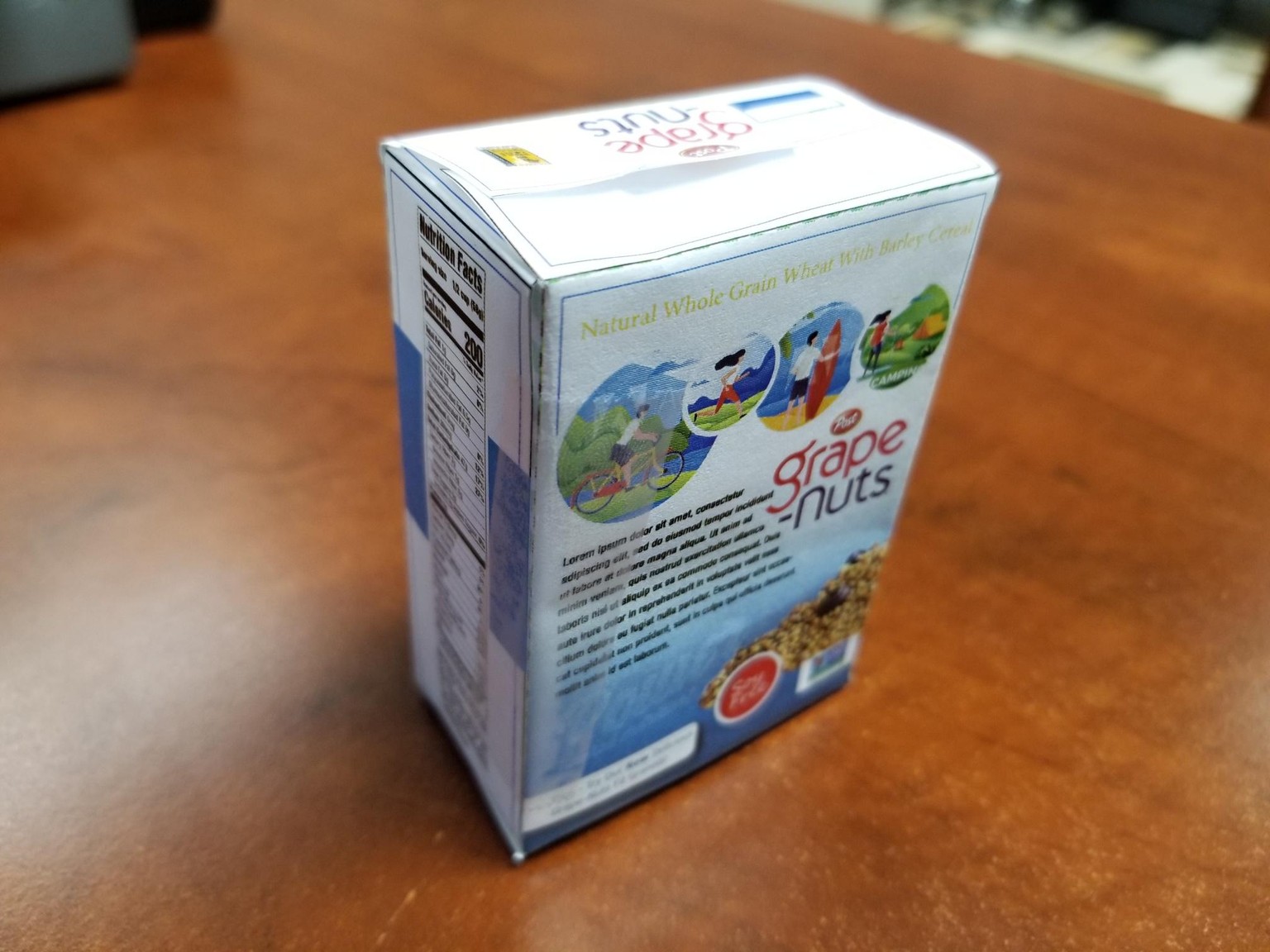 Re-work Grape-Nuts cereal box - image 3 - student project