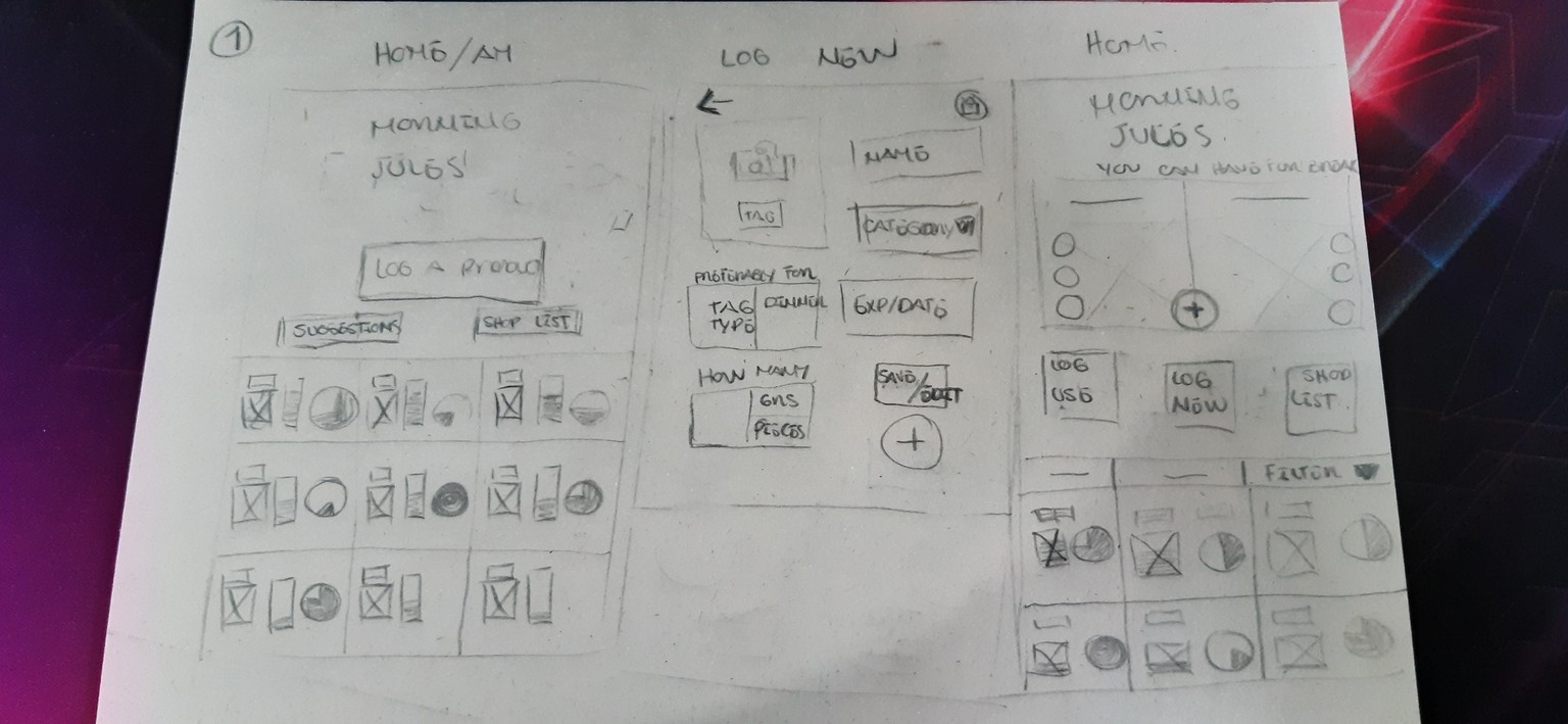 Fridge App Prototype - image 4 - student project