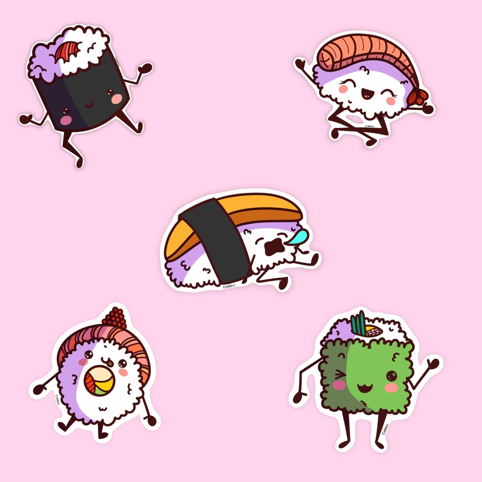 Sushi stickers - image 1 - student project