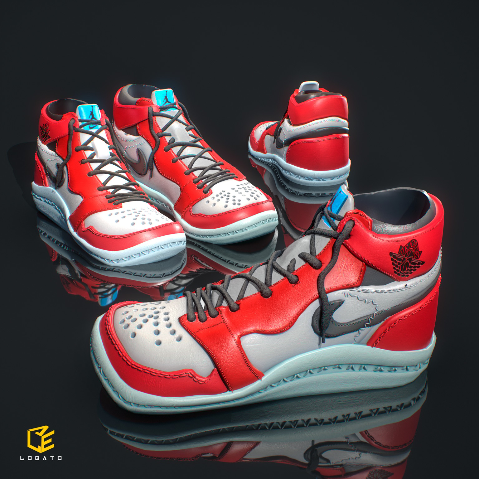 Zapatillas 3D utilizando ZBrush - image 2 - student project
