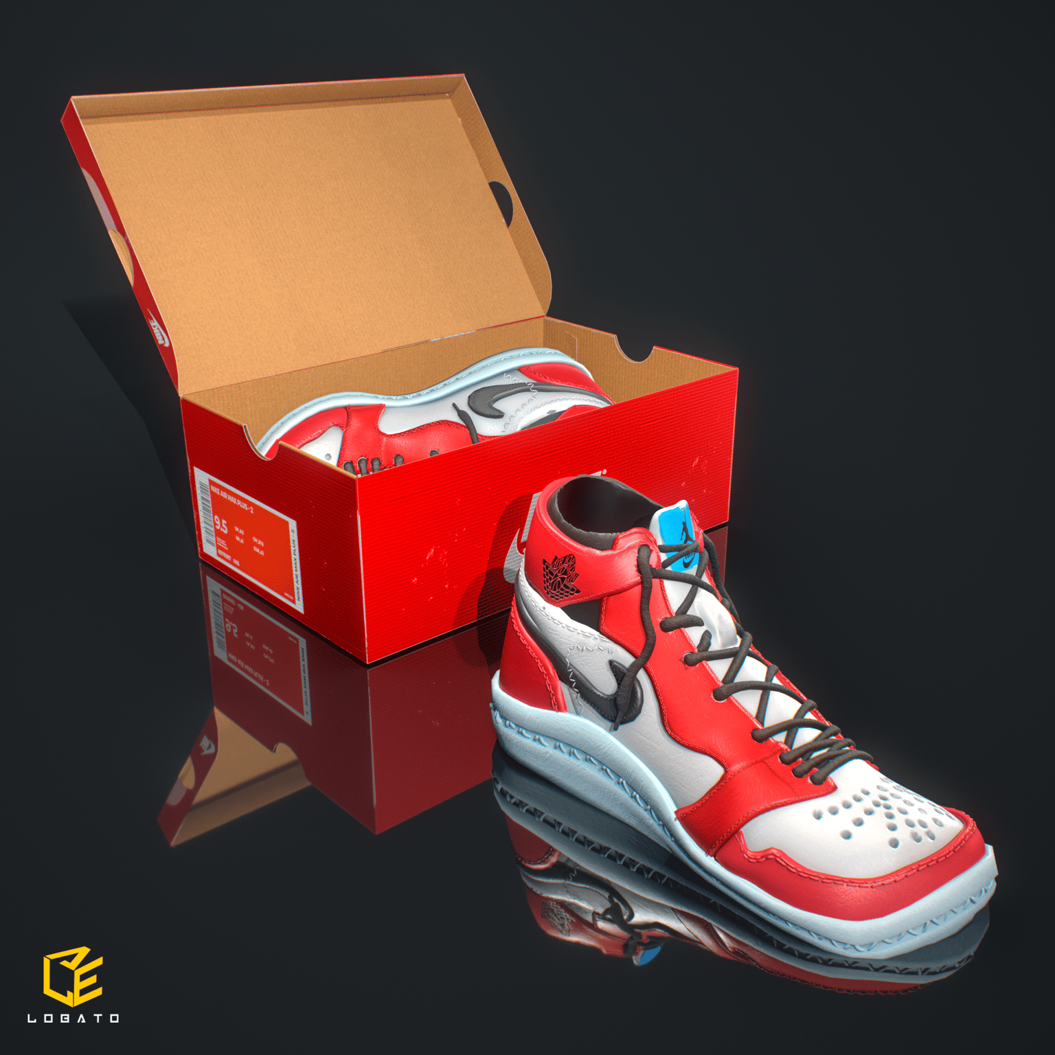 Zapatillas 3D utilizando ZBrush - image 1 - student project