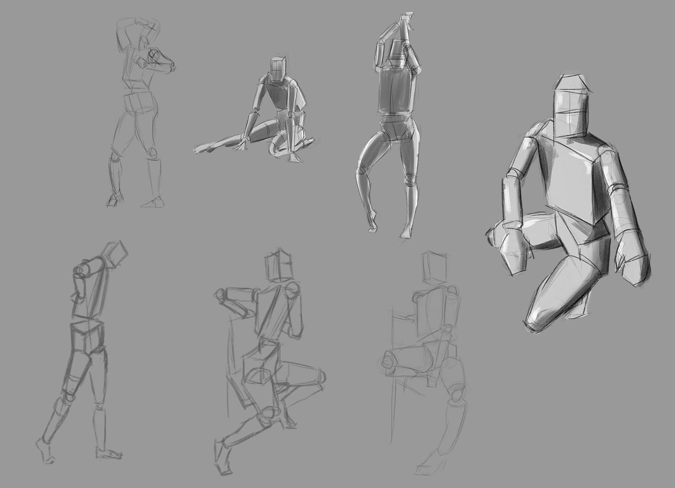Simple Forms Figure Studies - image 1 - student project
