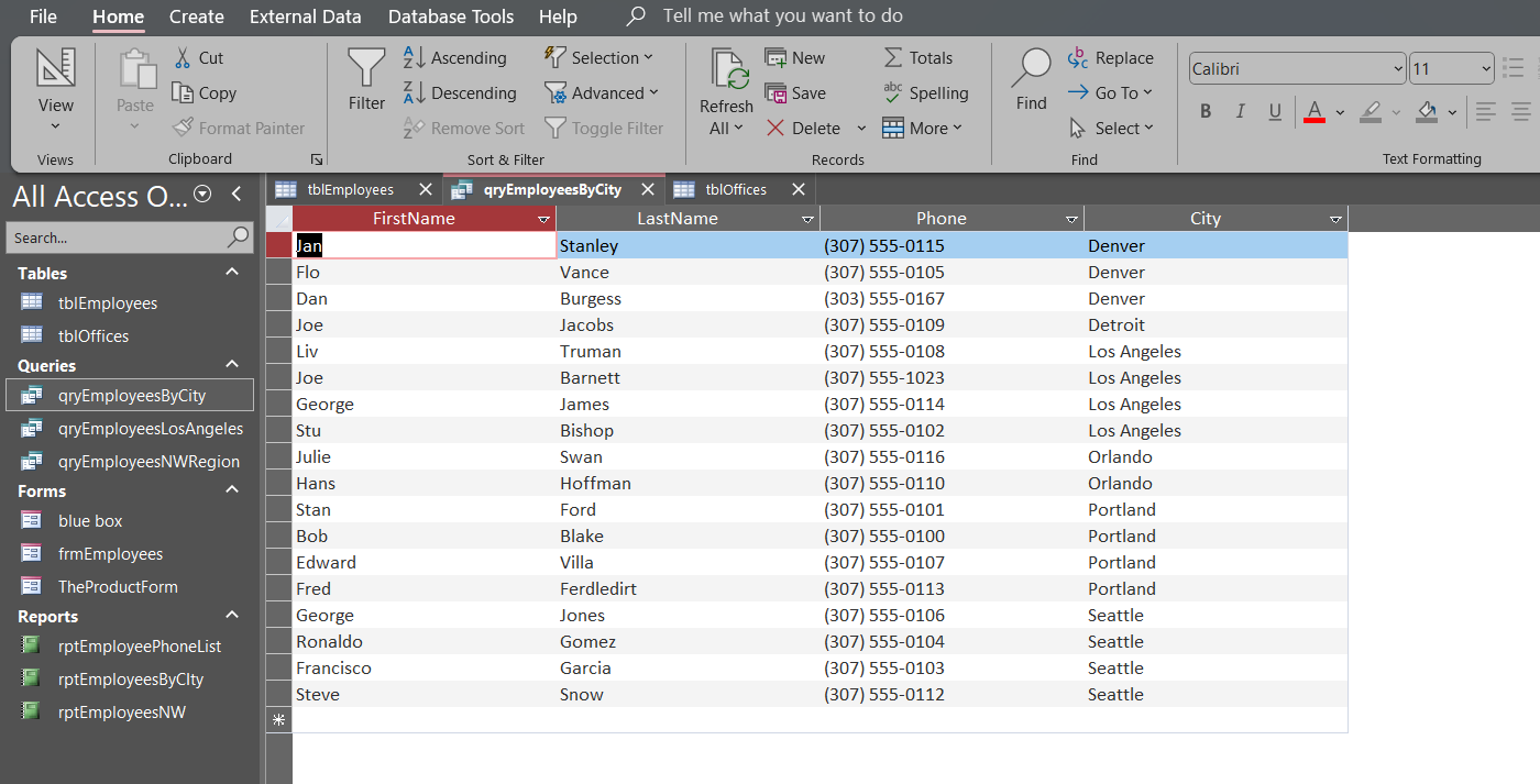 my access db - image 4 - student project