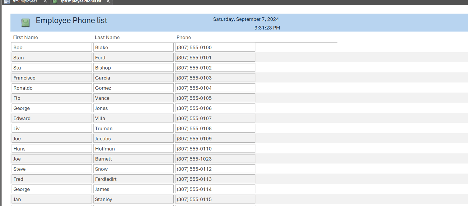 my access db - image 11 - student project