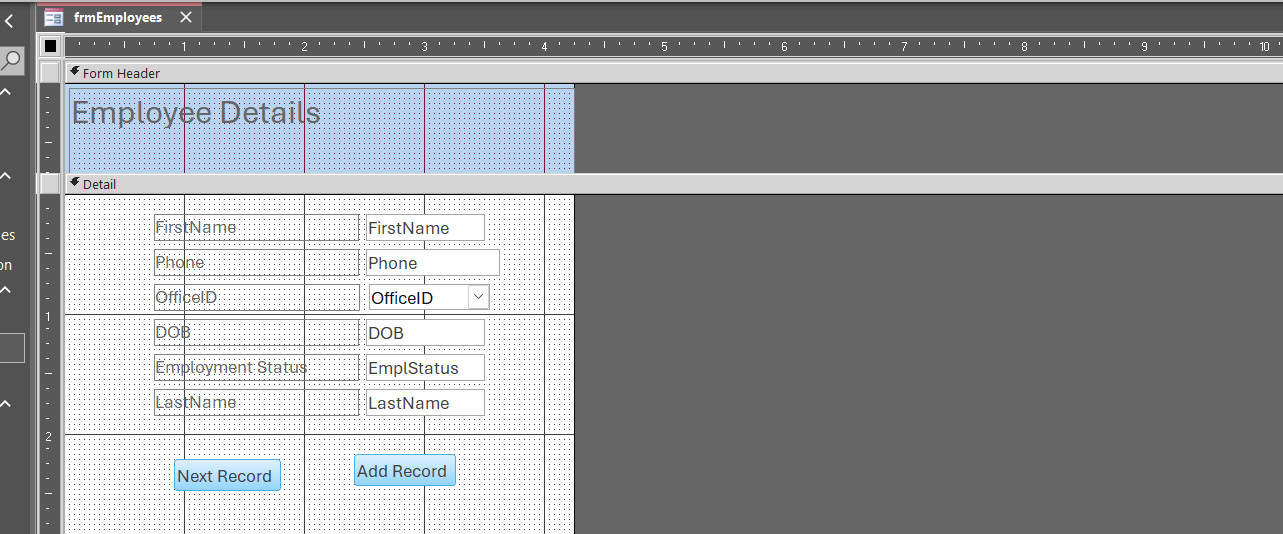 my access db - image 10 - student project