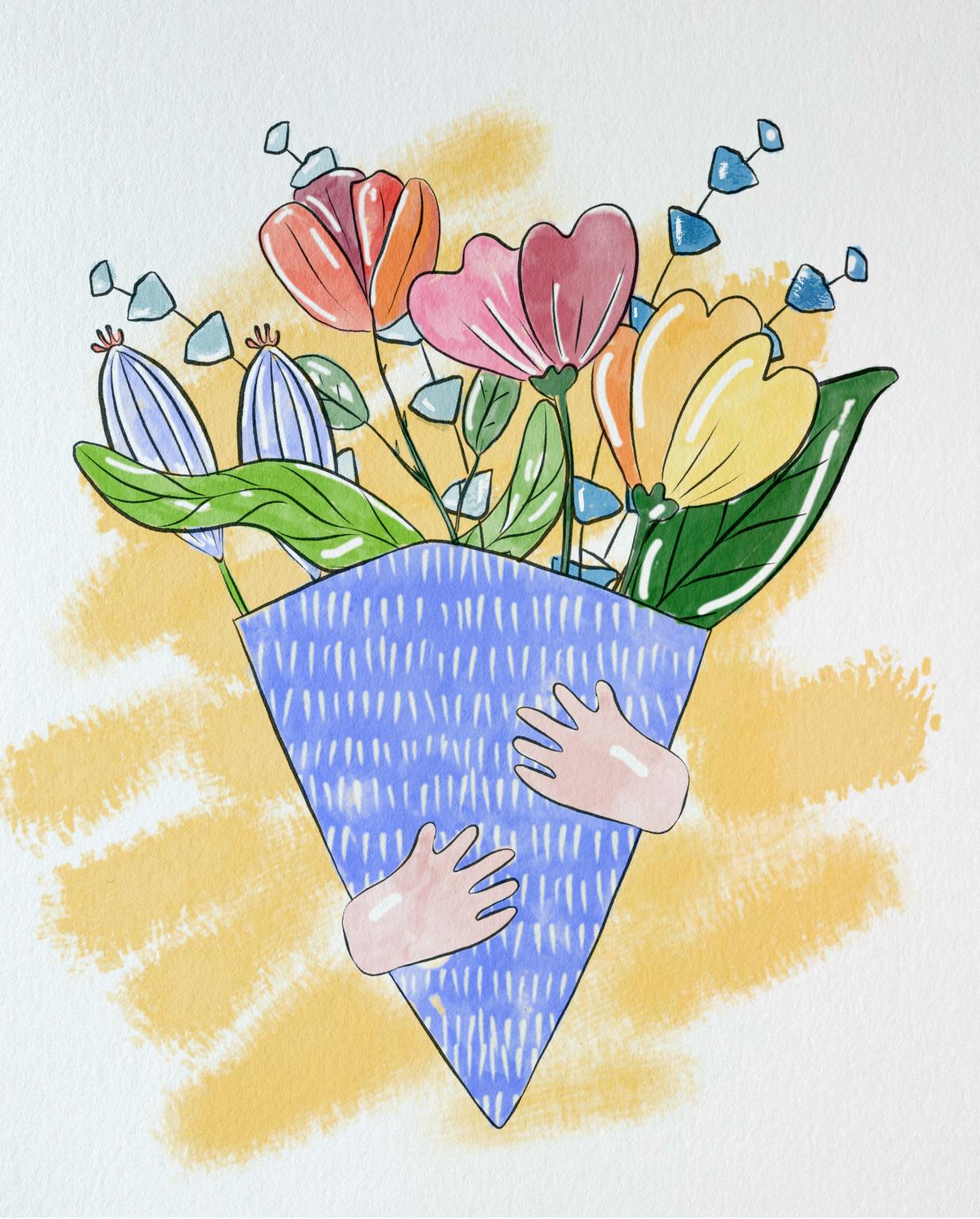 Cute florals and amazing watercolour paintings - image 2 - student project