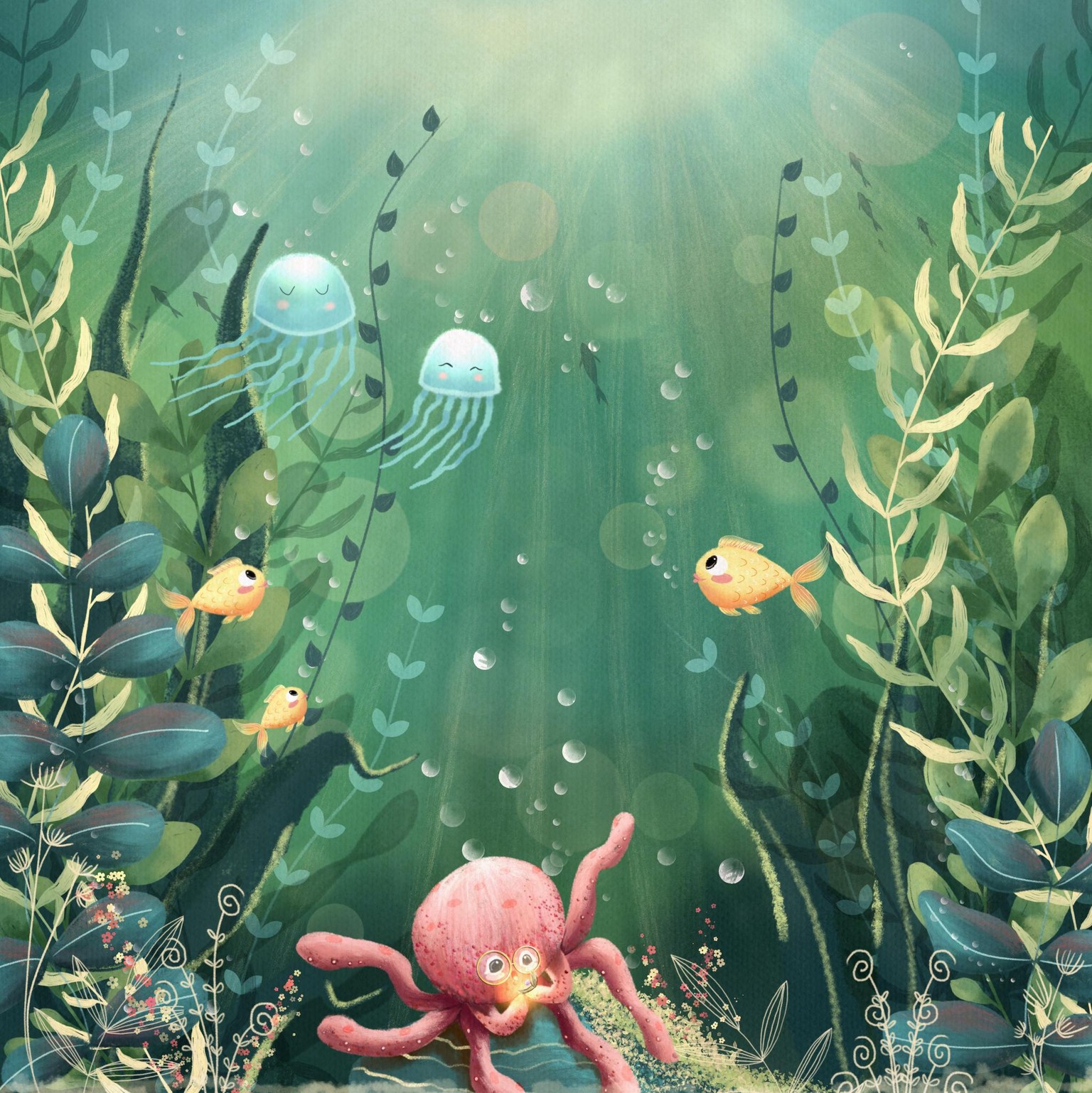 Underwater scene - image 2 - student project