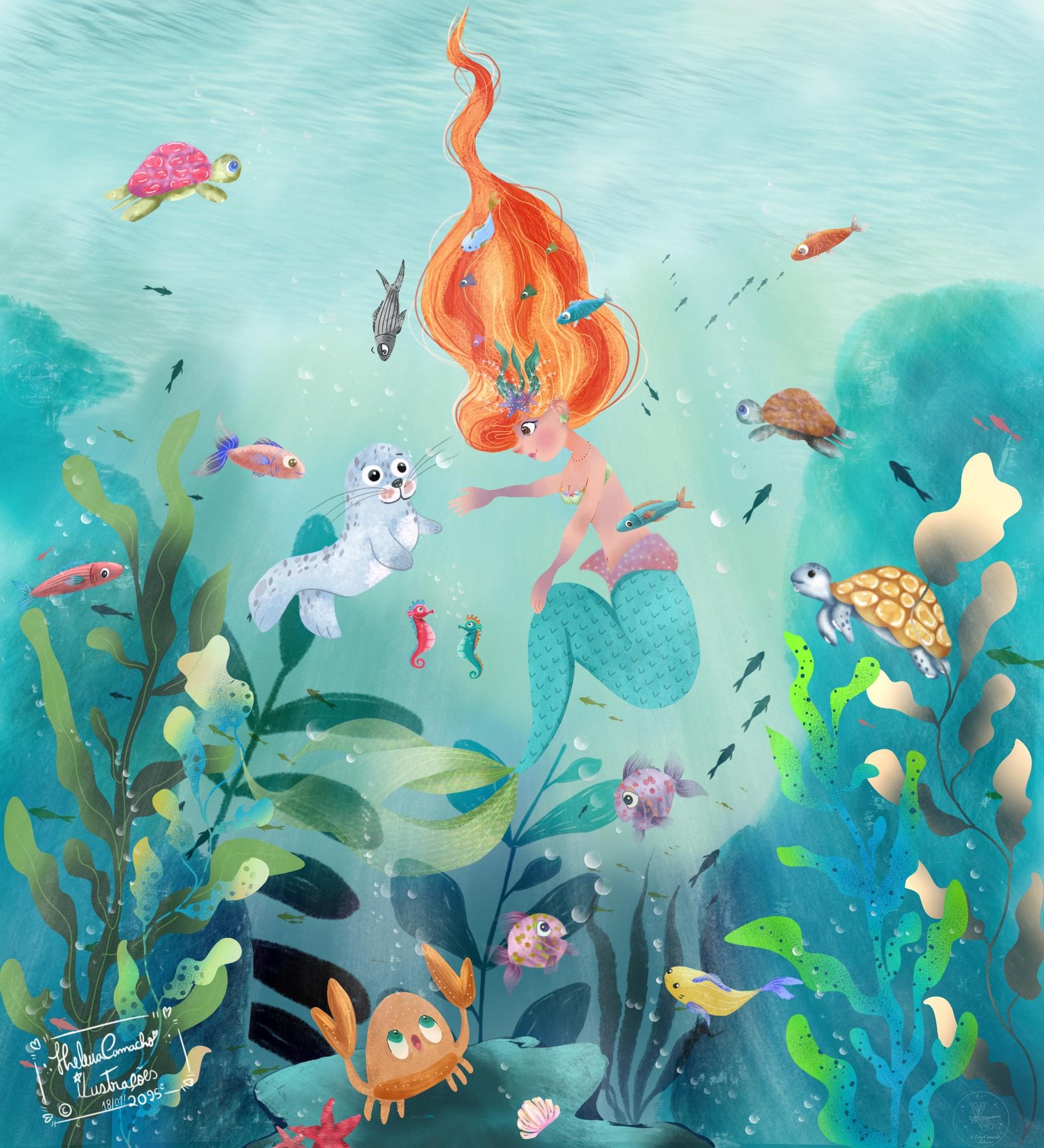 Underwater scene - image 1 - student project