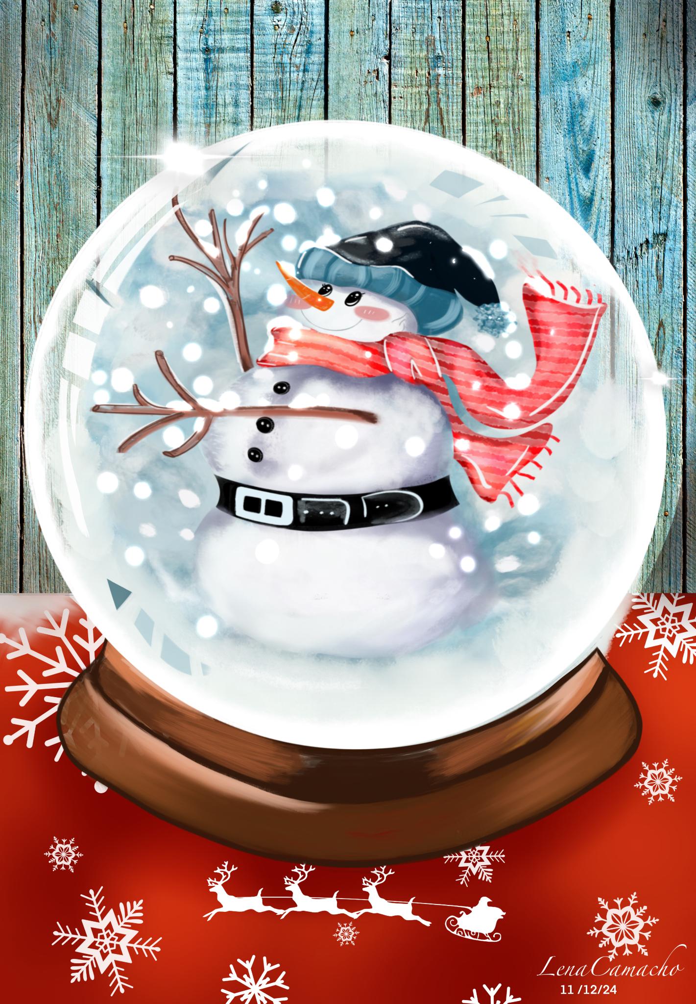 Snowman globe - image 1 - student project