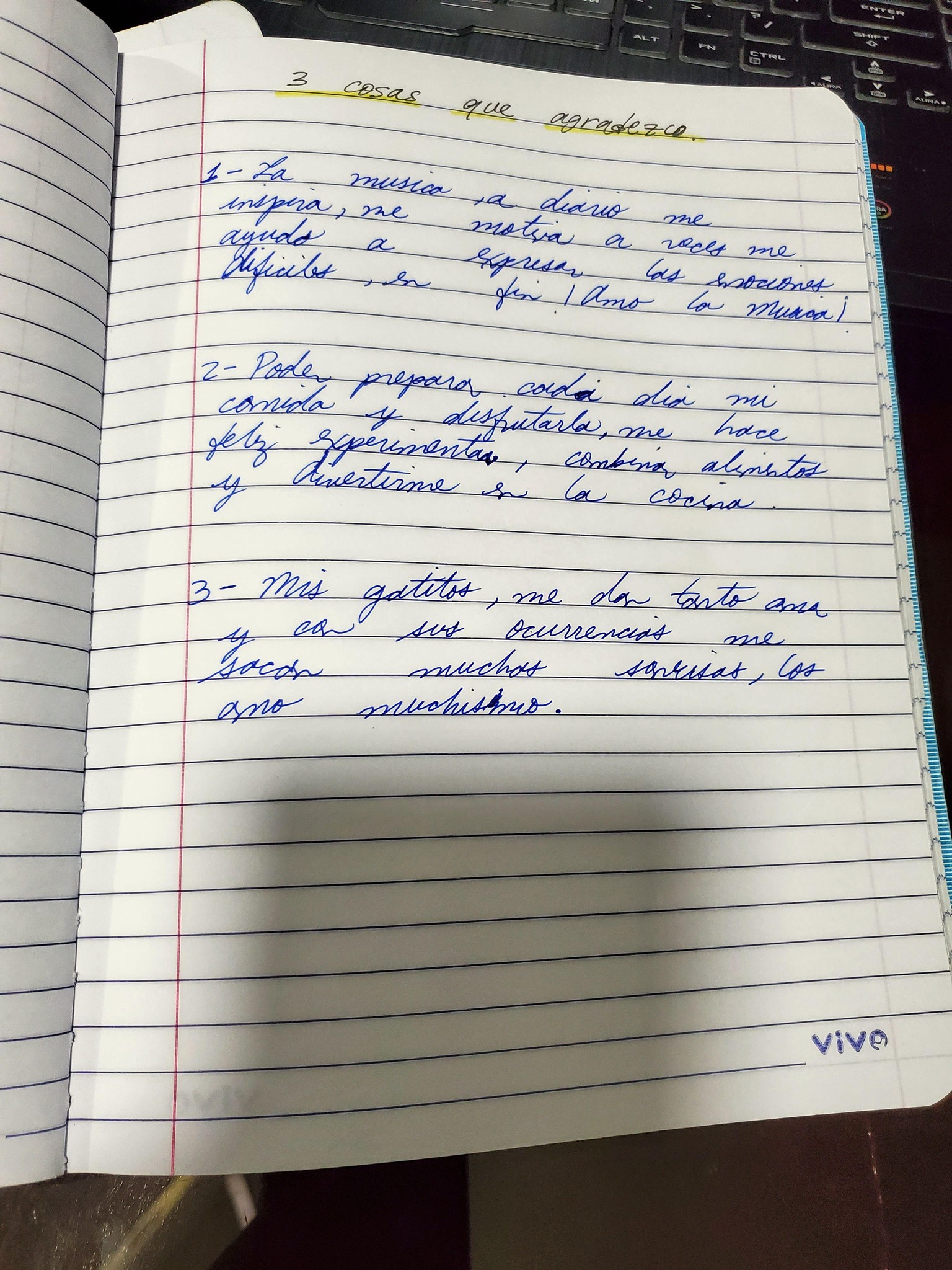 Ejercicio de gratitud - image 1 - student project