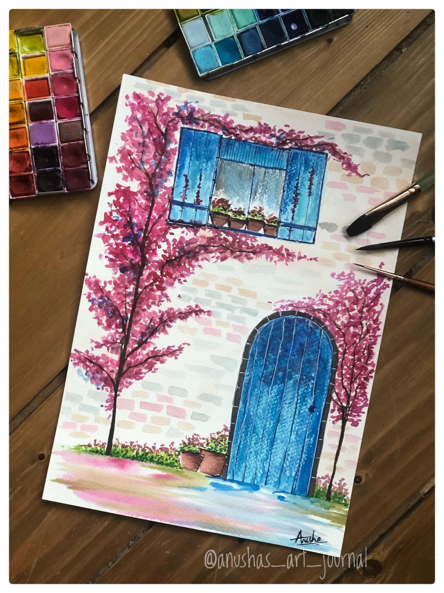 Bright blue door - image 1 - student project