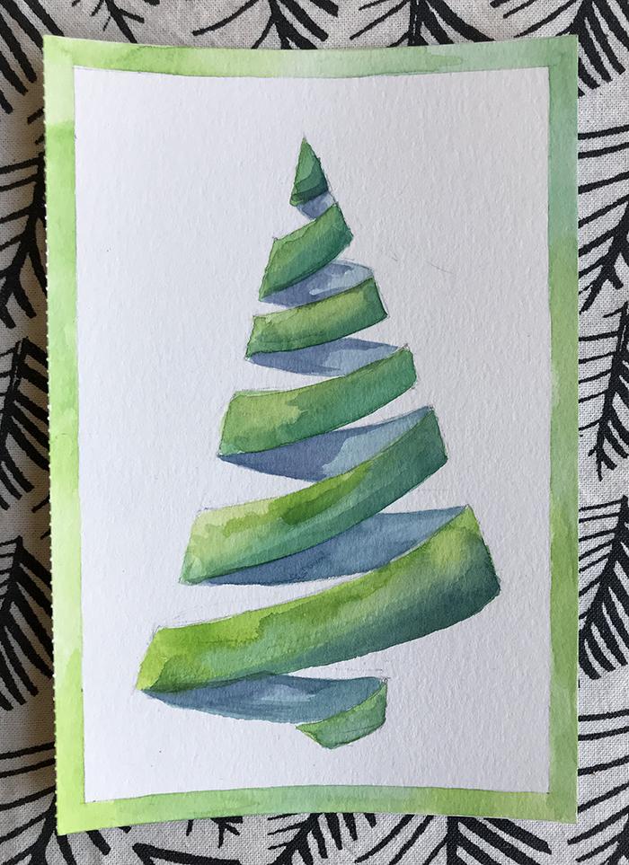 Traditional Holiday//Christmas card - in process - image 1 - student project