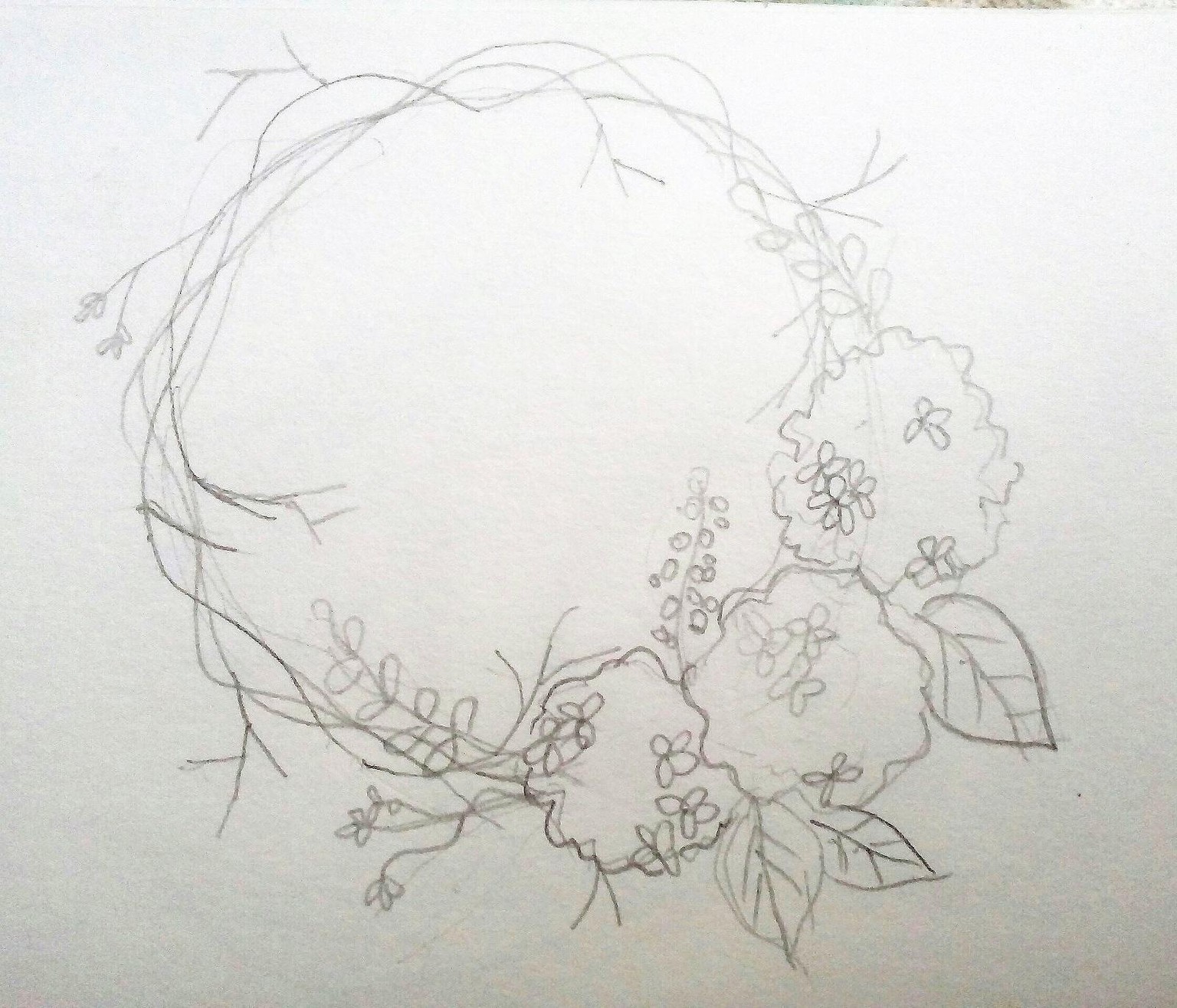 Watercolor wreaths - image 2 - student project