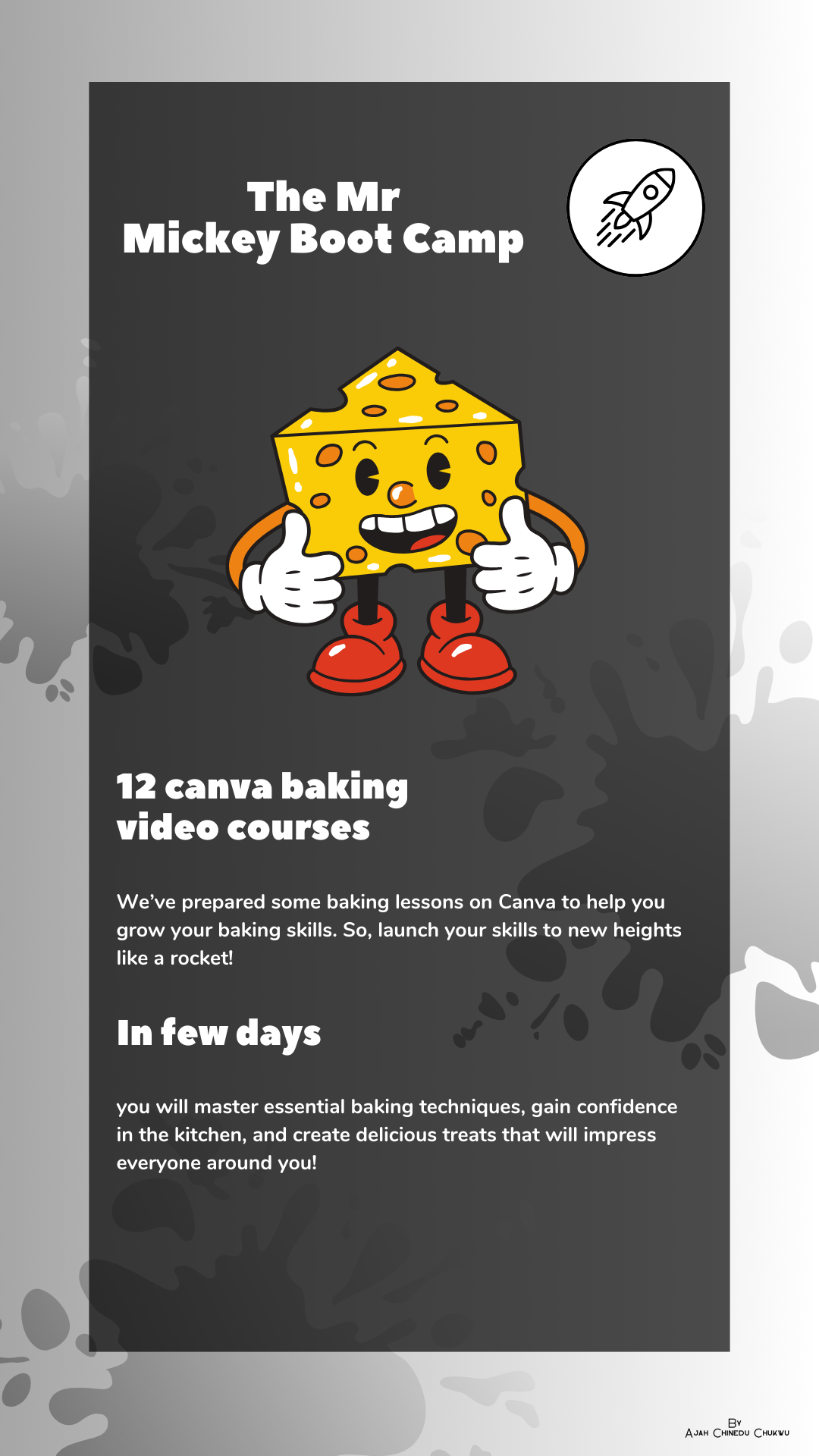 Dr Mickey Baking Boot Camp Landing Page Design - image 2 - student project