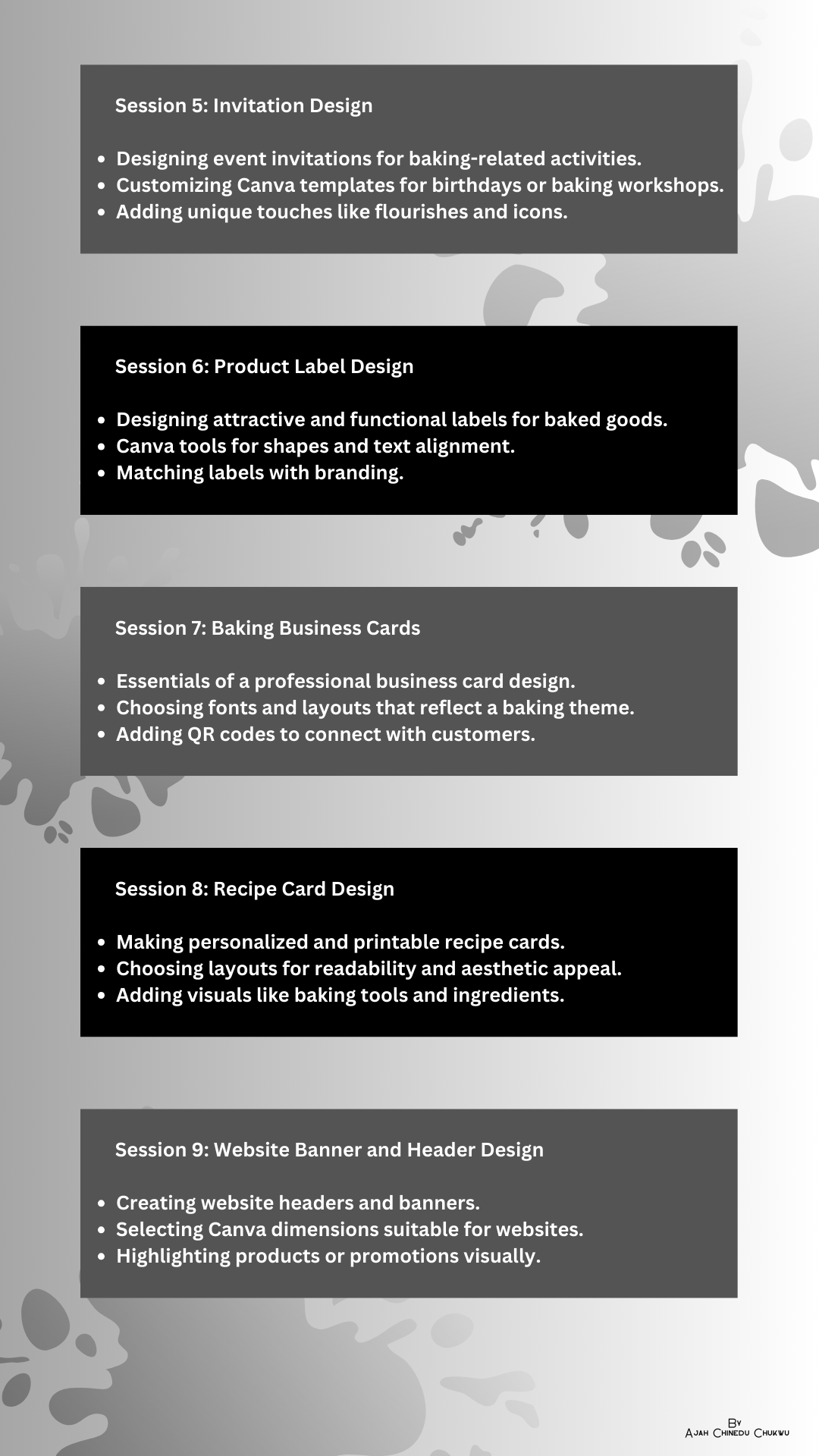Dr Mickey Baking Boot Camp Landing Page Design - image 4 - student project