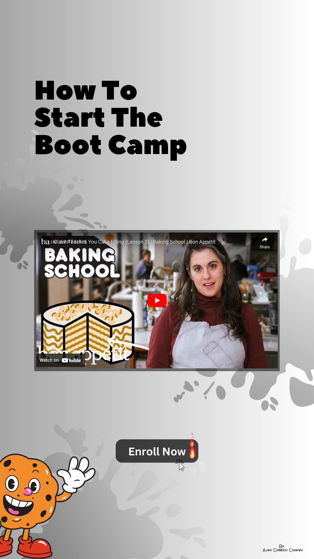 Dr Mickey Baking Boot Camp Landing Page Design - image 6 - student project