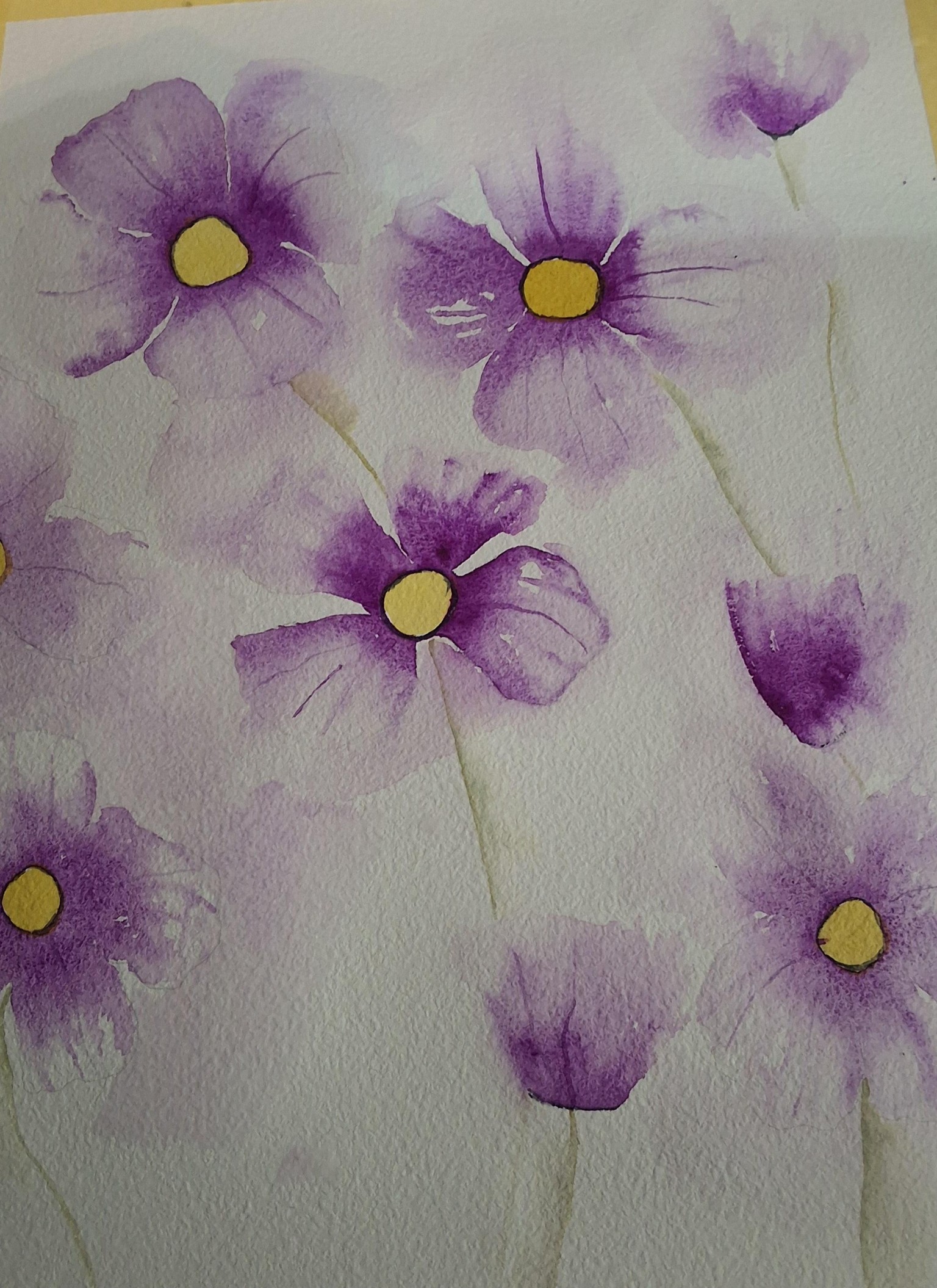 Wet in wet flowers - image 1 - student project