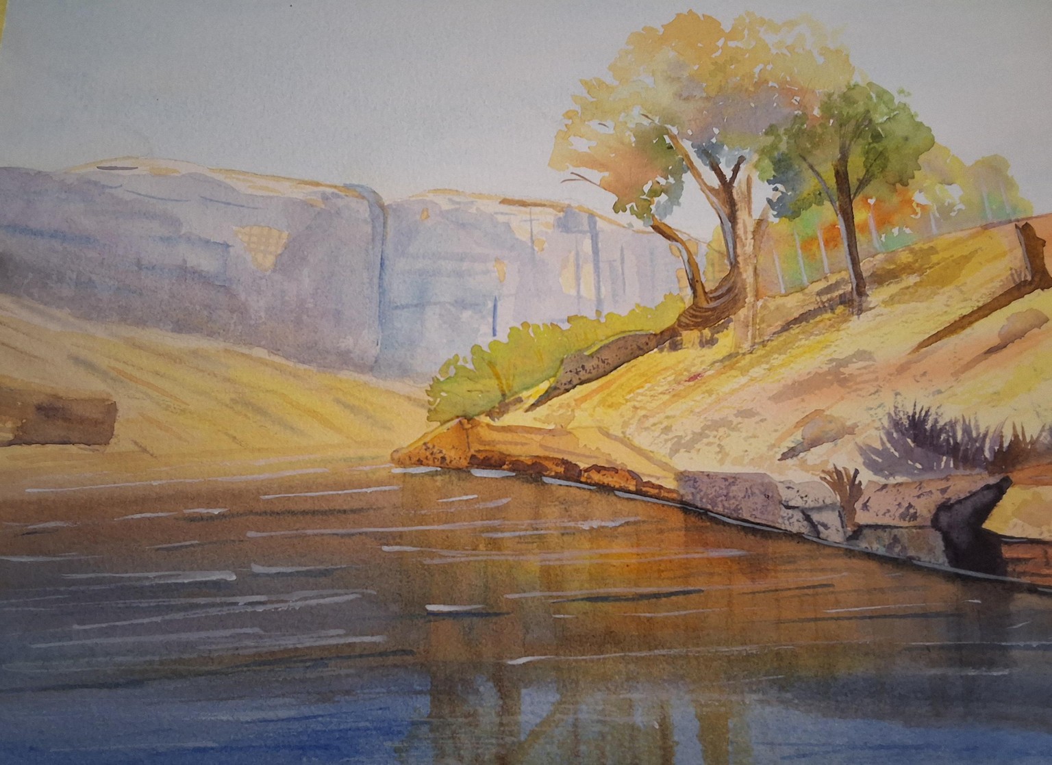 Sunlit landscape - image 1 - student project
