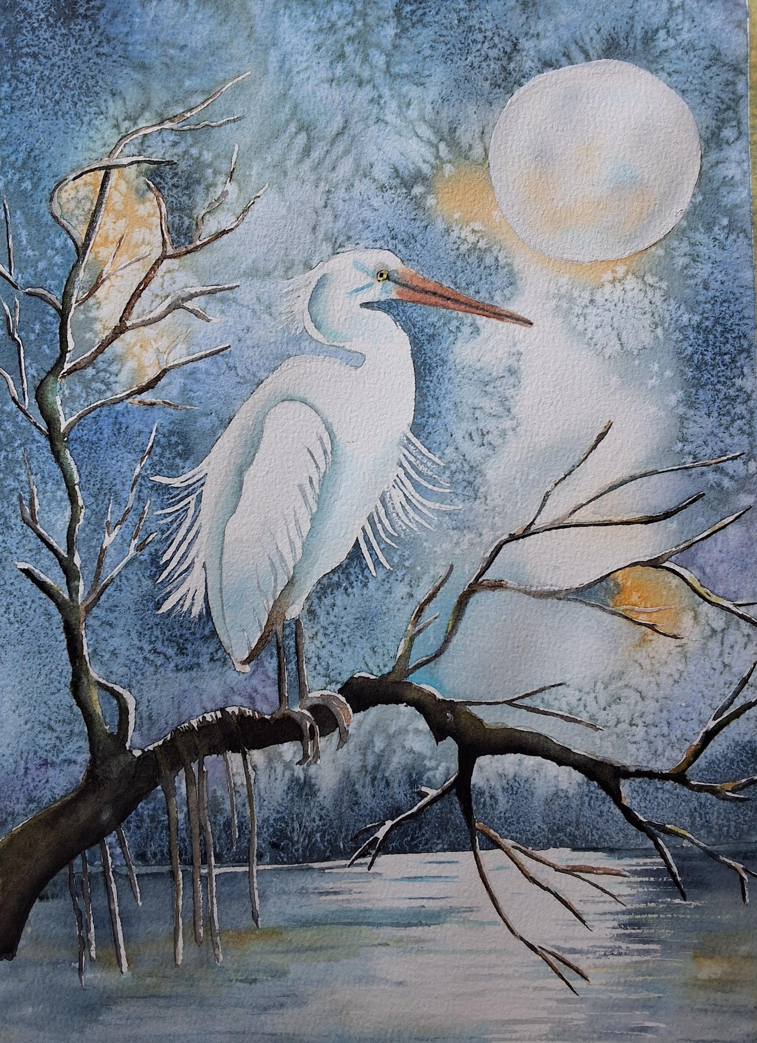 Heron by moonlight - image 1 - student project