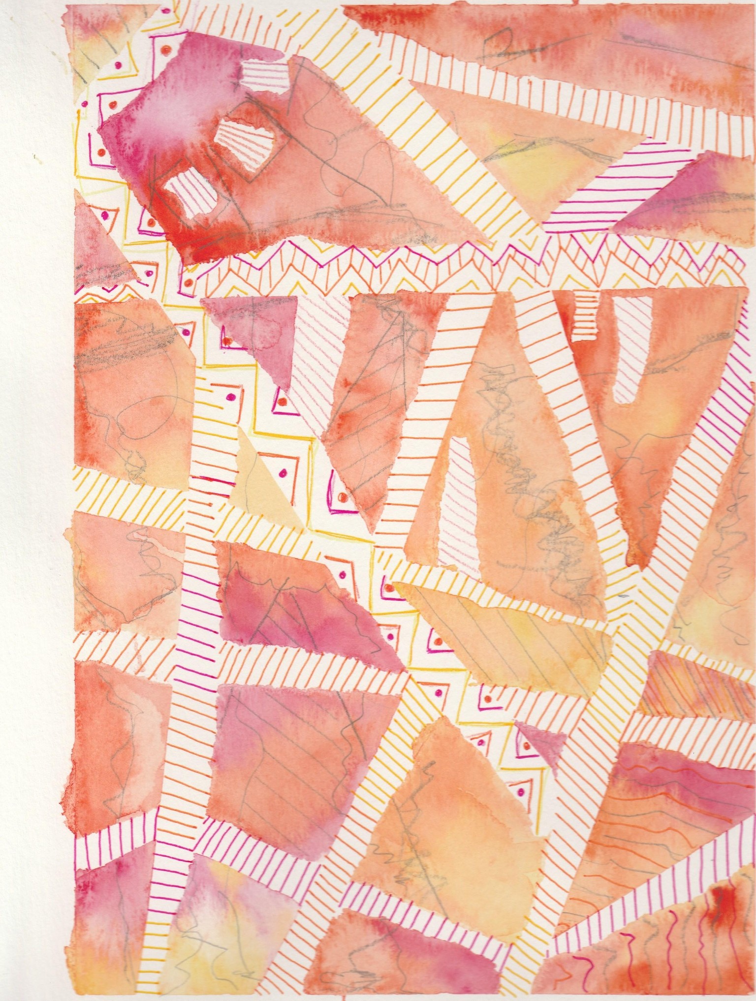 Mosaic Abstract Watercolors - image 1 - student project