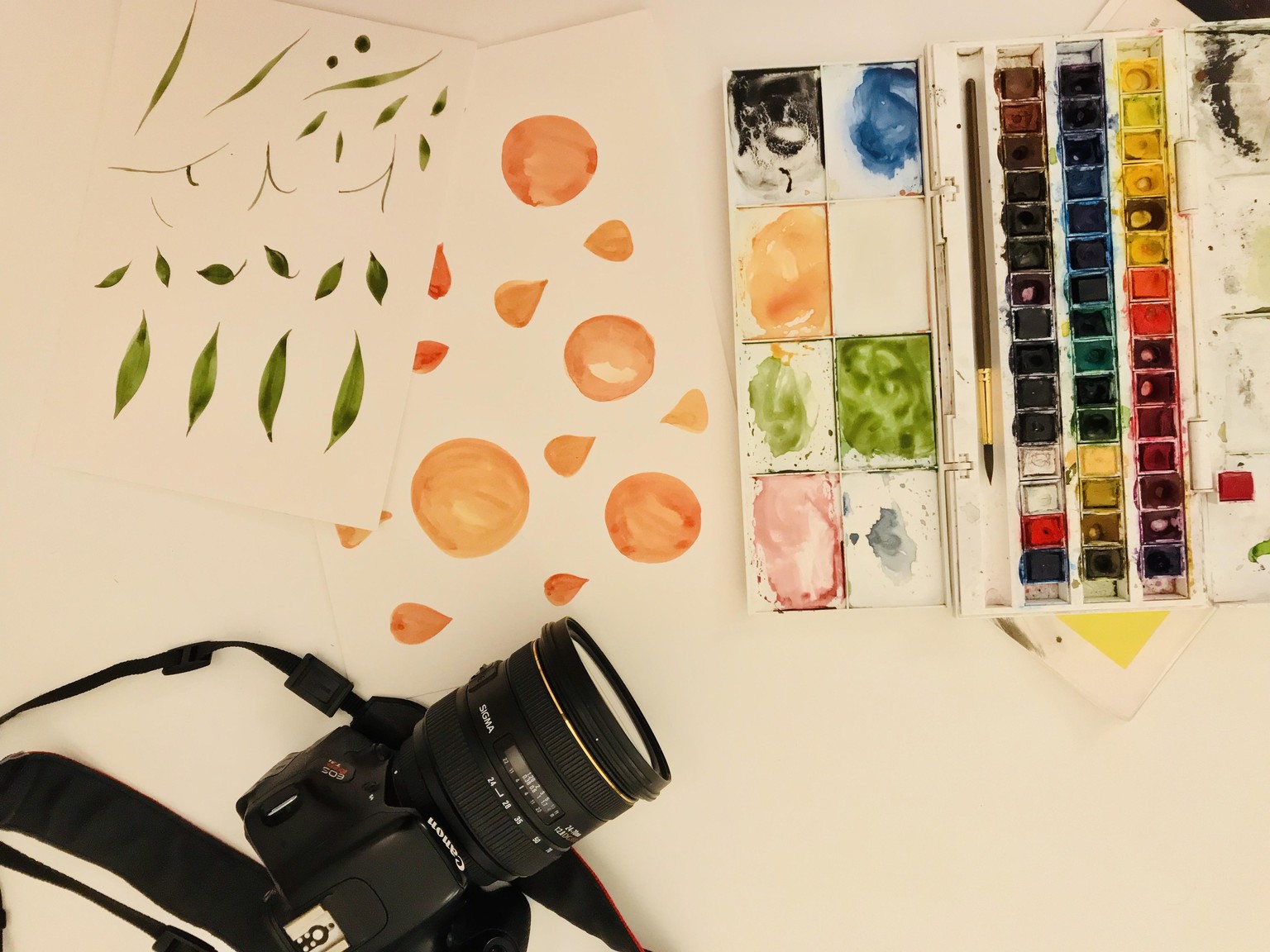 Painted Oranges Pattern - image 1 - student project