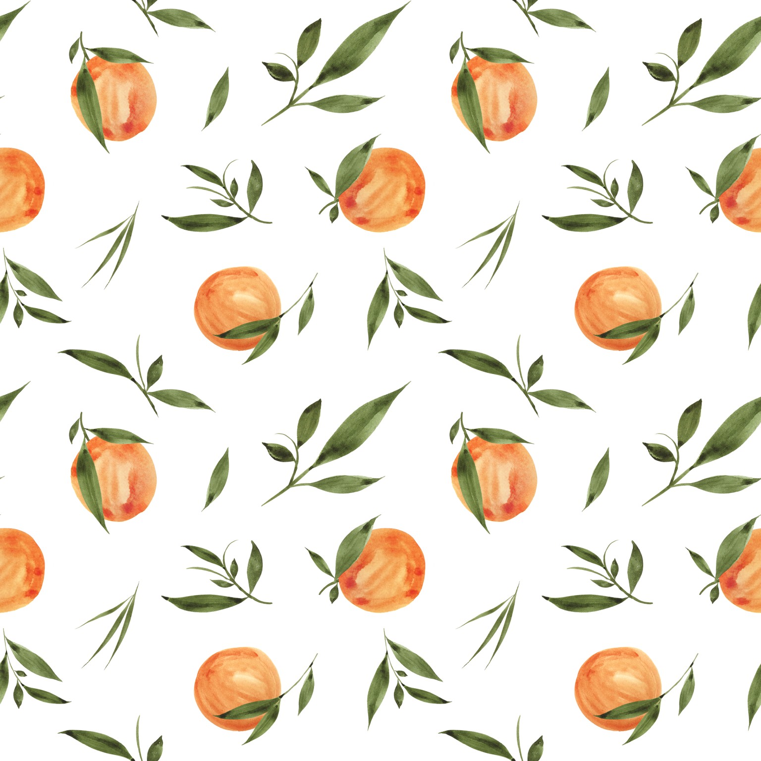 Painted Oranges Pattern - image 6 - student project