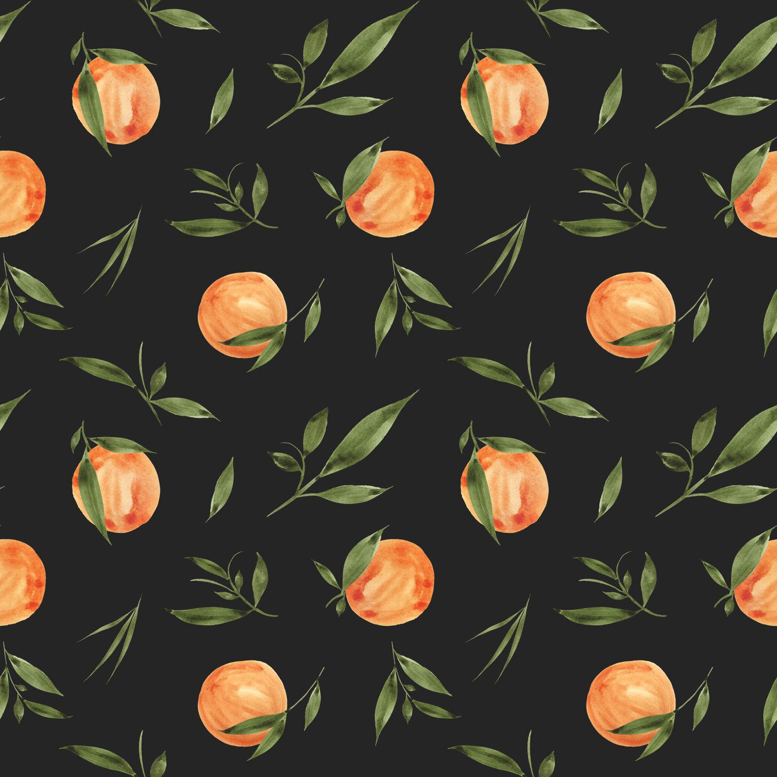 Painted Oranges Pattern - image 7 - student project