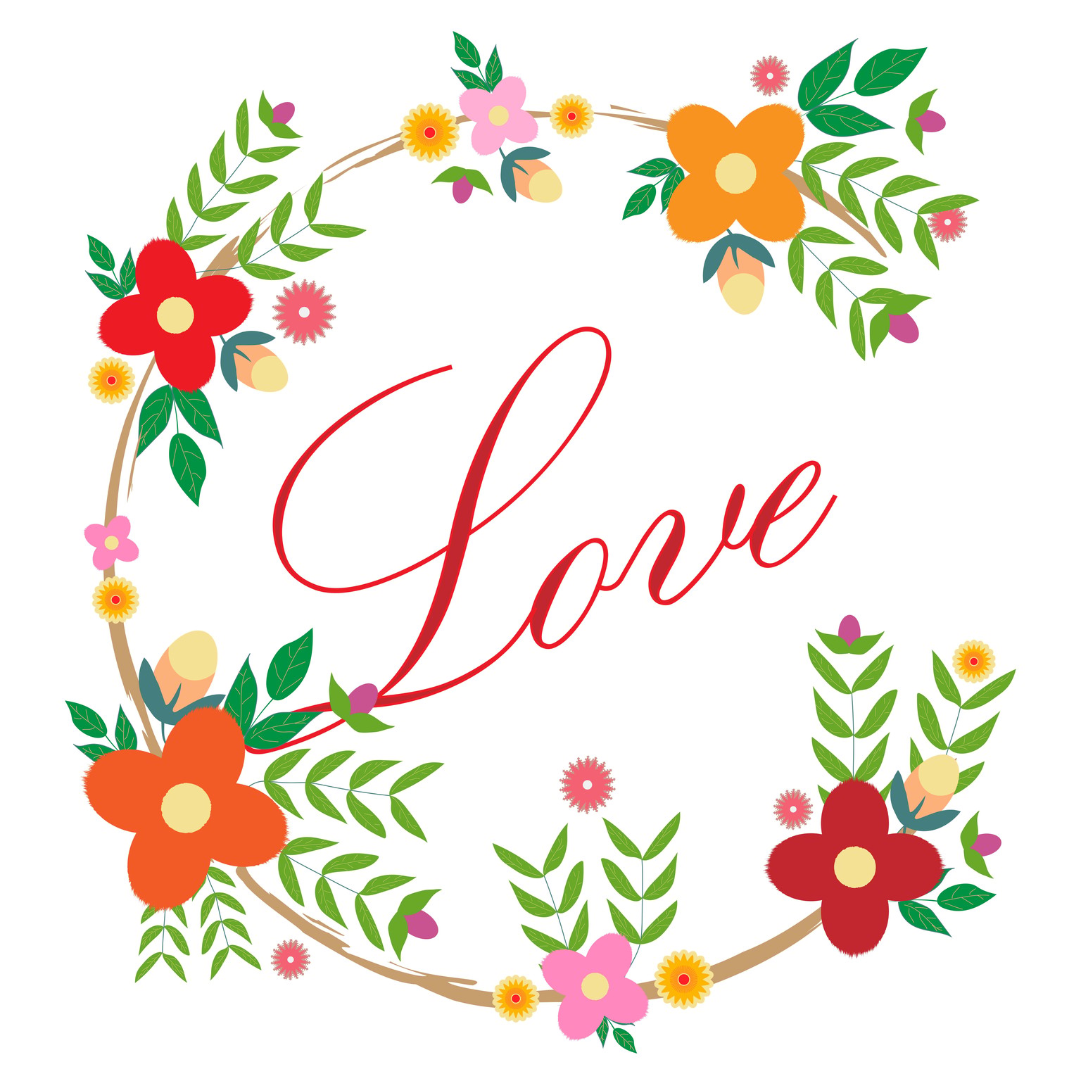 Love with Floral Circle - image 1 - student project