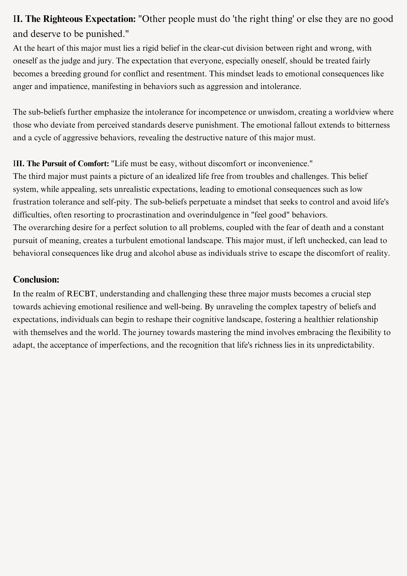 Mastering the Mind: Unraveling the Three Musts of Rational Emotive Cognitive - image 2 - student project