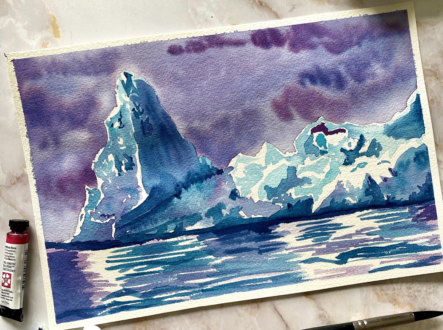 Watercolor Iceberg - image 2 - student project