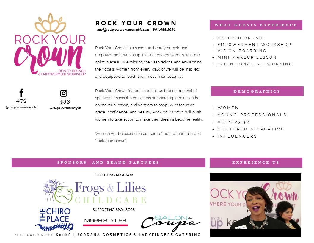 ROCK YOUR CROWN BEAUTY BRUNCH PROJECT - image 1 - student project