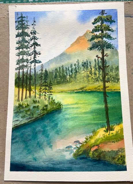 Mountain and Lake - image 1 - student project