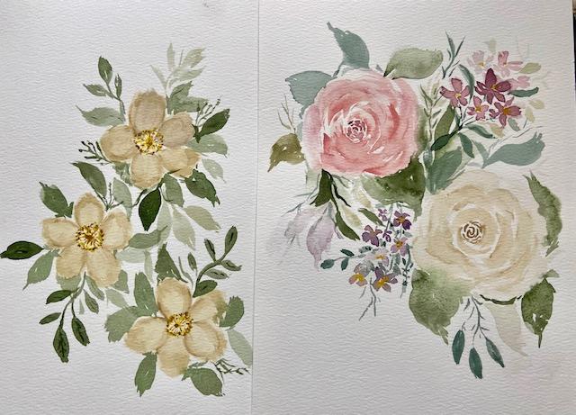 Final Project Vintage Dog Roses & Pastel Roses - image 1 - student project