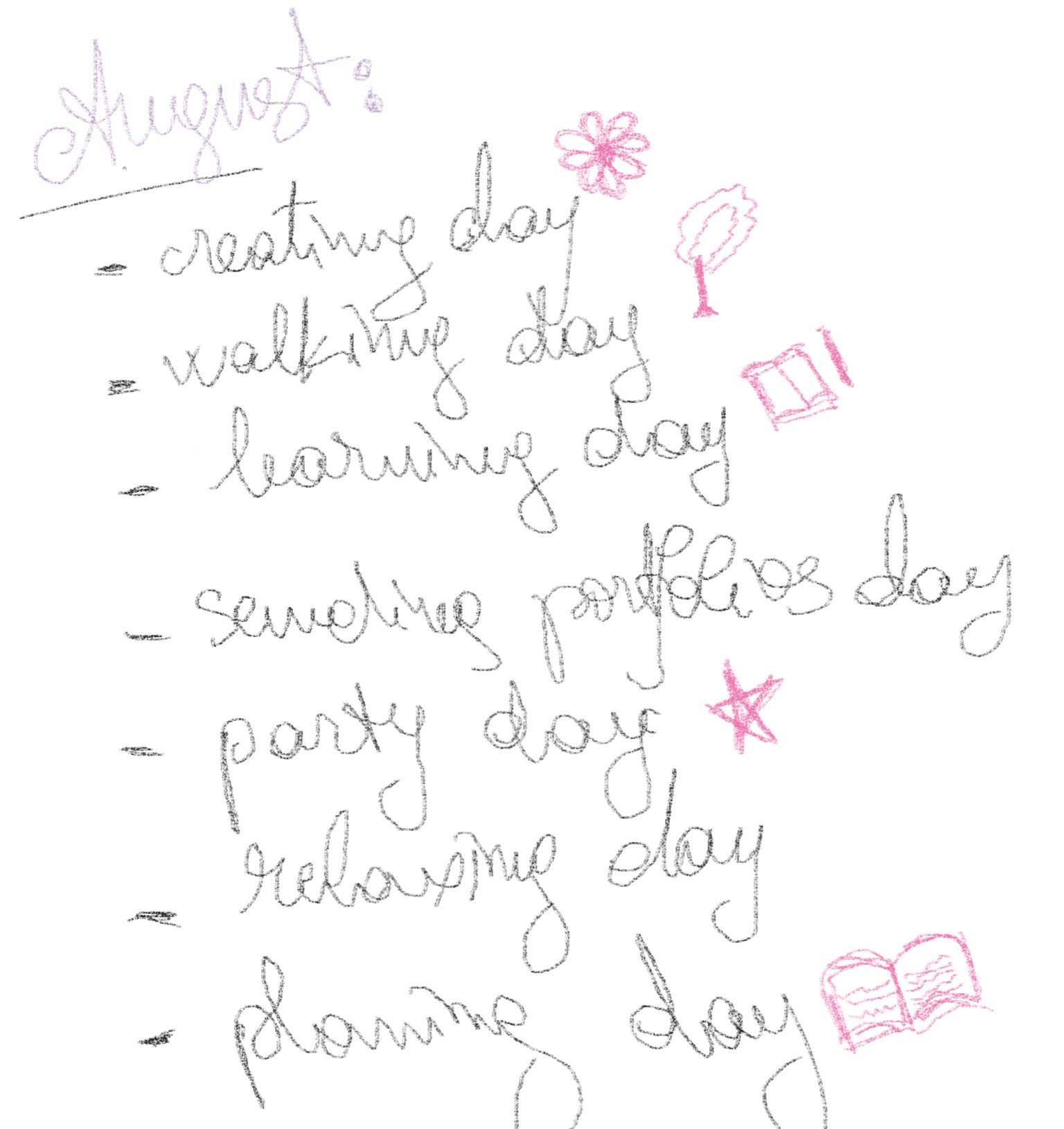 My week plan - image 3 - student project