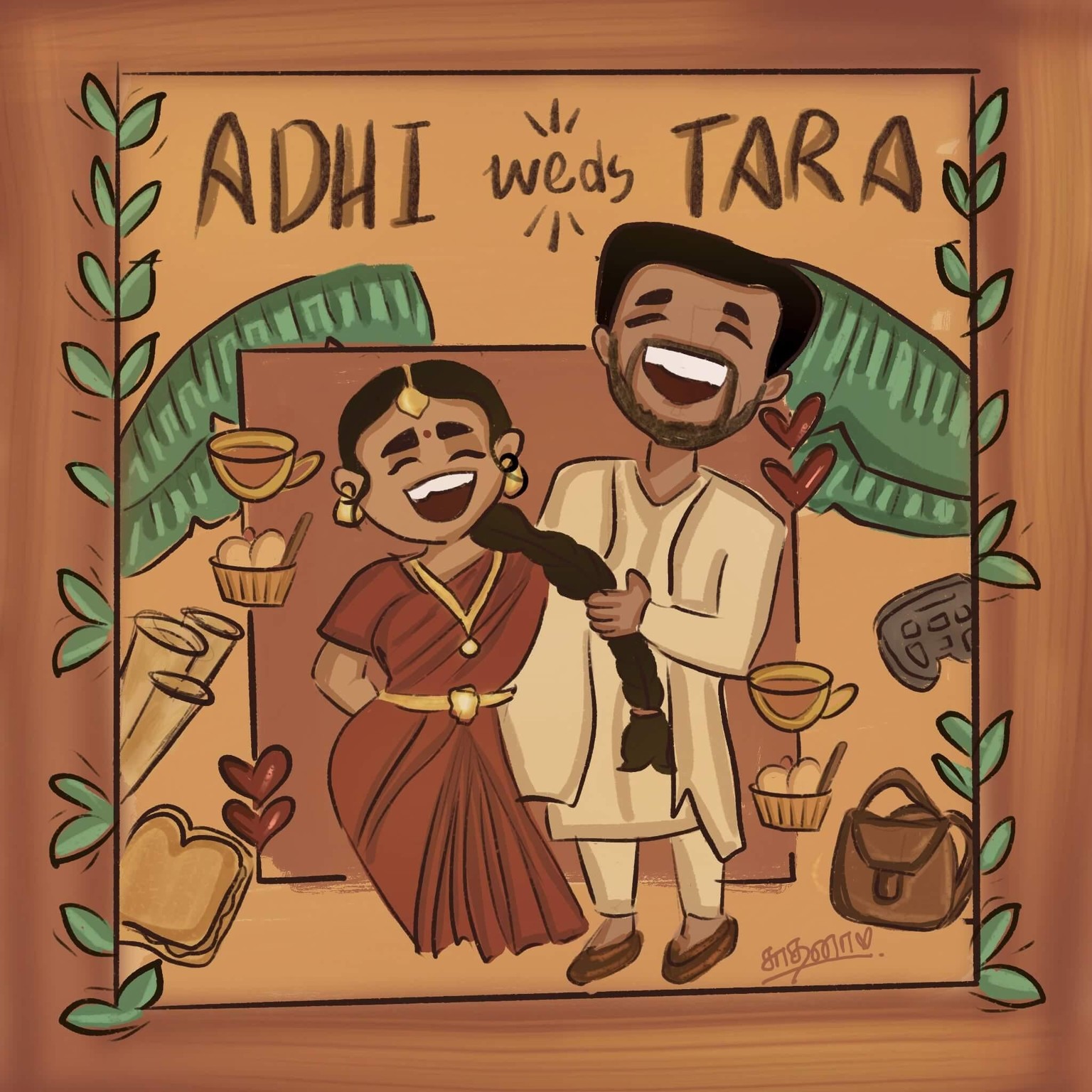 wedding card :) adhi and tara - image 1 - student project