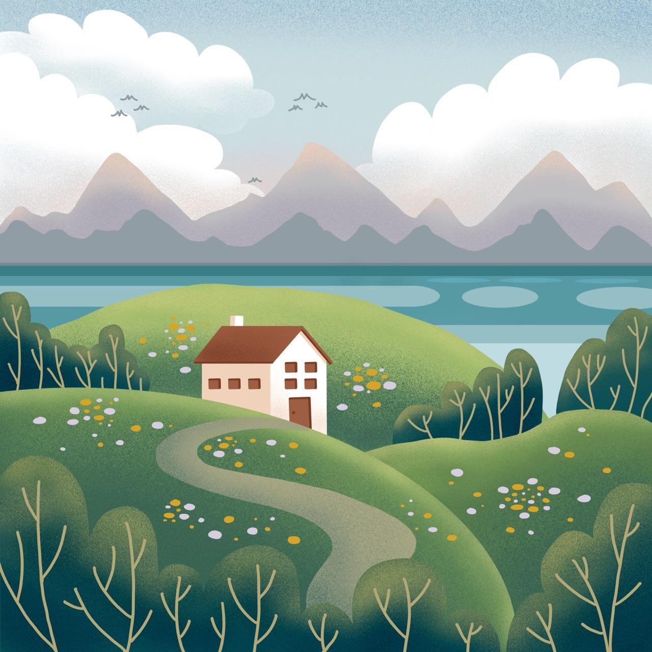Practice composition and perspective landscape - image 1 - student project