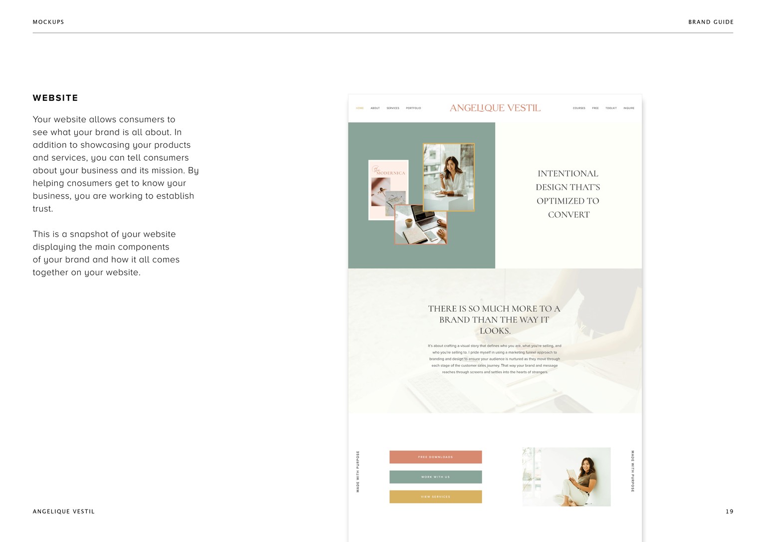 Angelique's Brand Guide Design Process - image 9 - student project