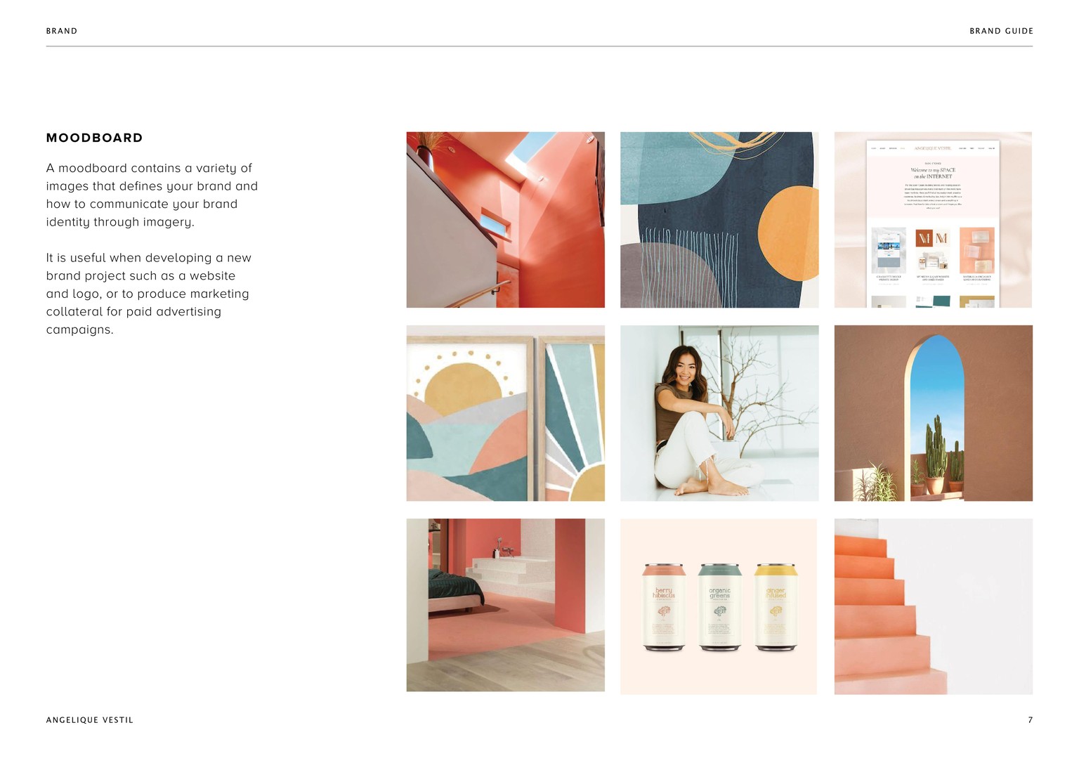 Angelique's Brand Guide Design Process - image 7 - student project