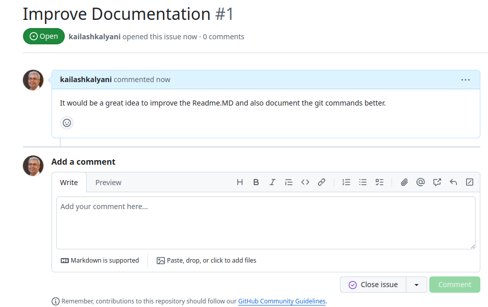 Github Essentials and GitHub Repo - image 4 - student project