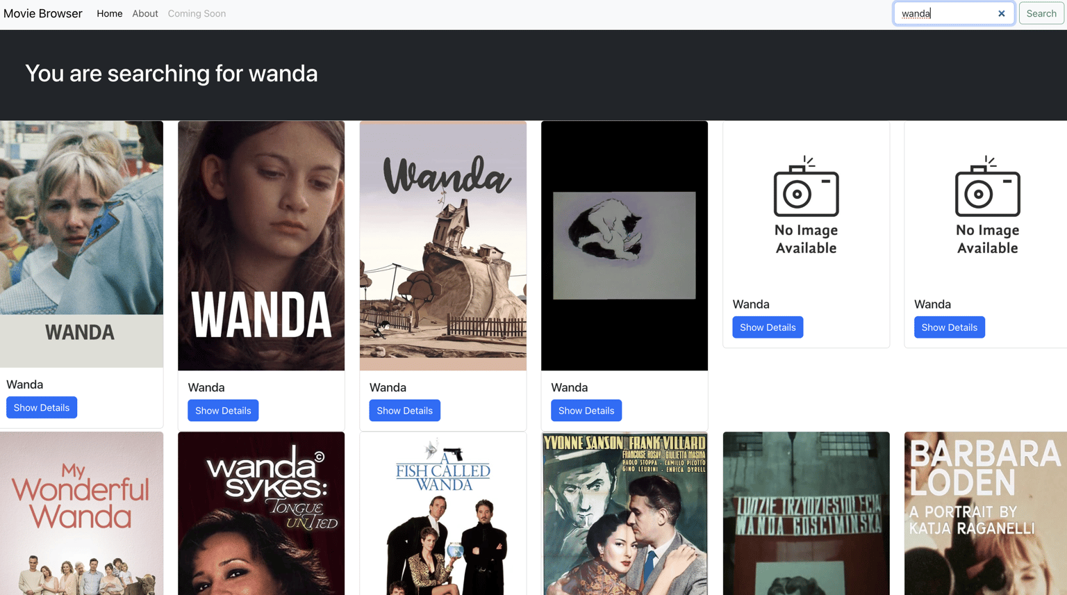 Movie Browser Project - image 3 - student project