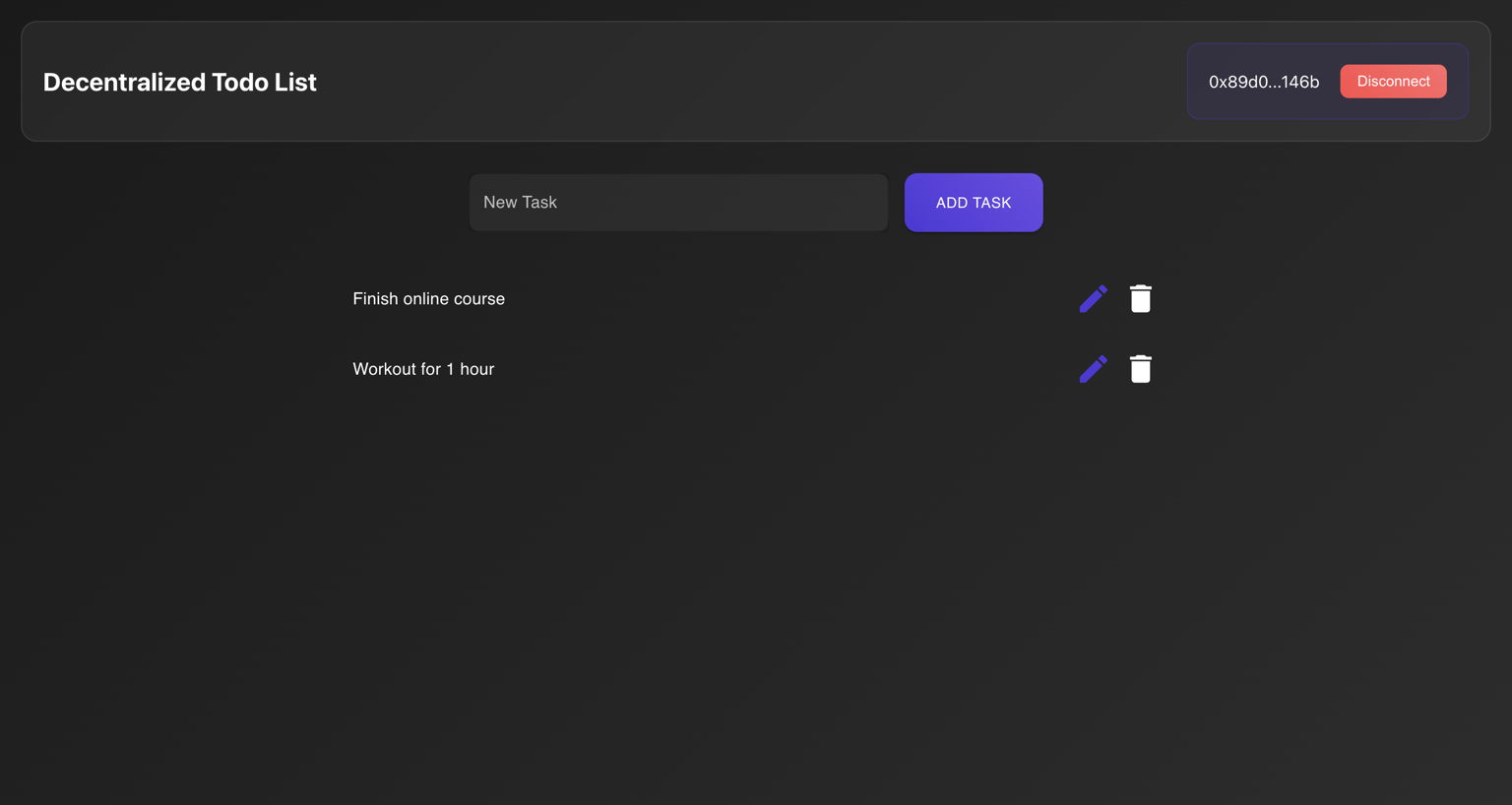 Decentralized Todo List - image 1 - student project