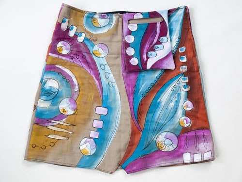 Inspiration Skirt - jeans recycle pants in to a unique skirt - image 6 - student project