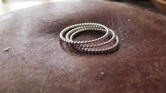 Beaded Wire Stacking Rings - image 8 - student project