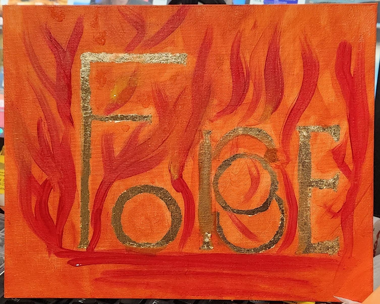 Three gold leafed pieces - image 2 - student project