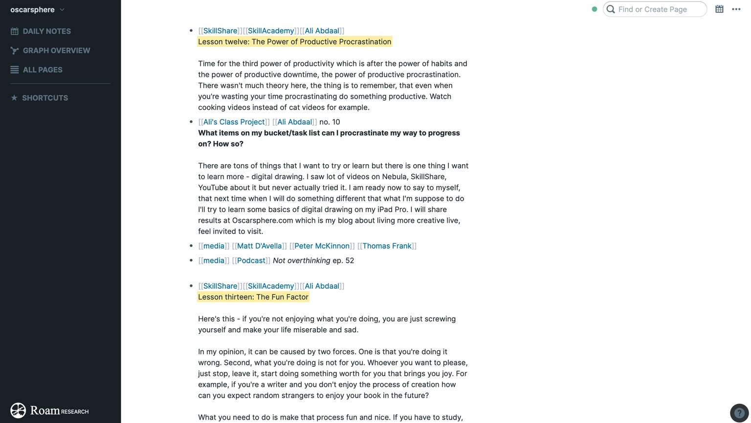 Productivity Masterclass by Ali Abdaal. What did the course teach me? - image 23 - student project