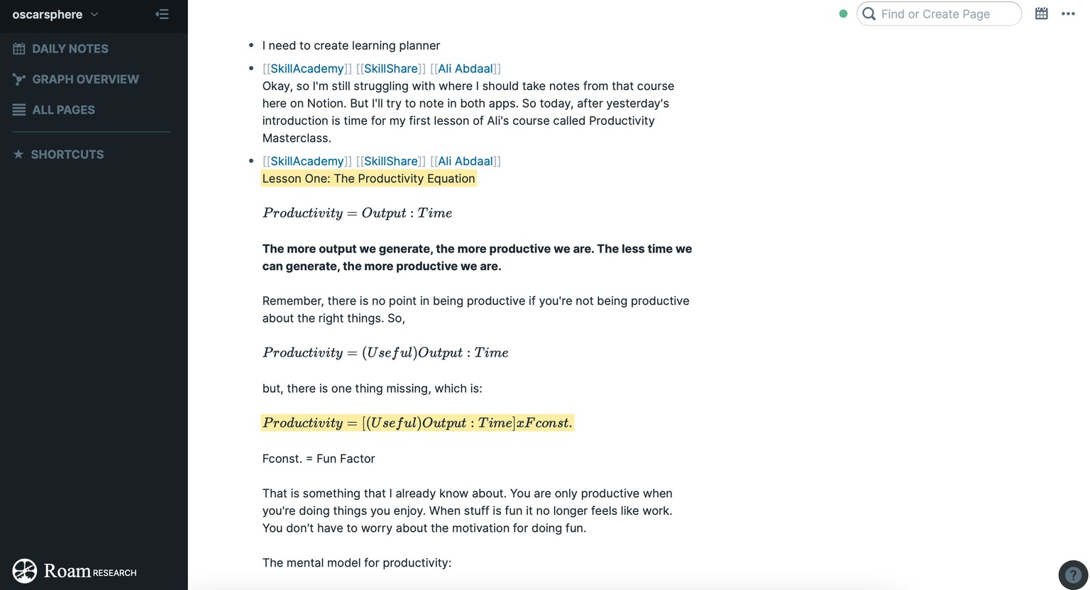 Productivity Masterclass by Ali Abdaal. What did the course teach me? - image 1 - student project