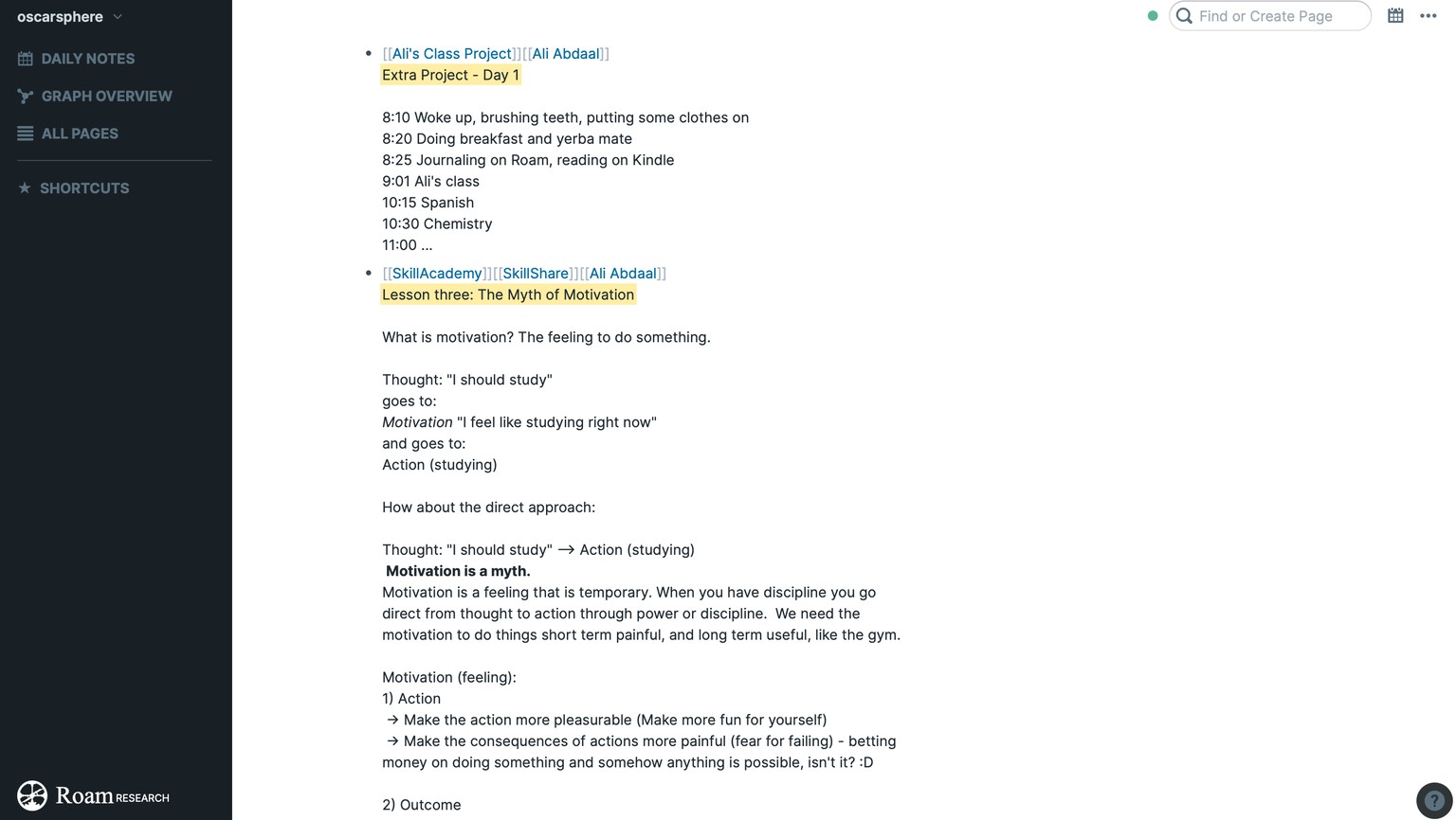 Productivity Masterclass by Ali Abdaal. What did the course teach me? - image 6 - student project