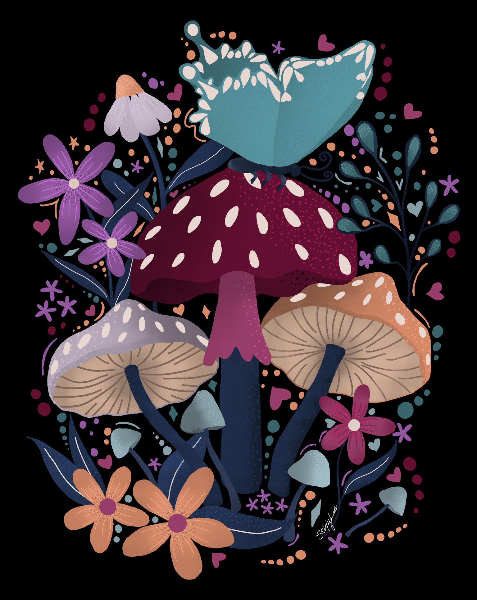 Blooms and Shrooms Love - image 3 - student project