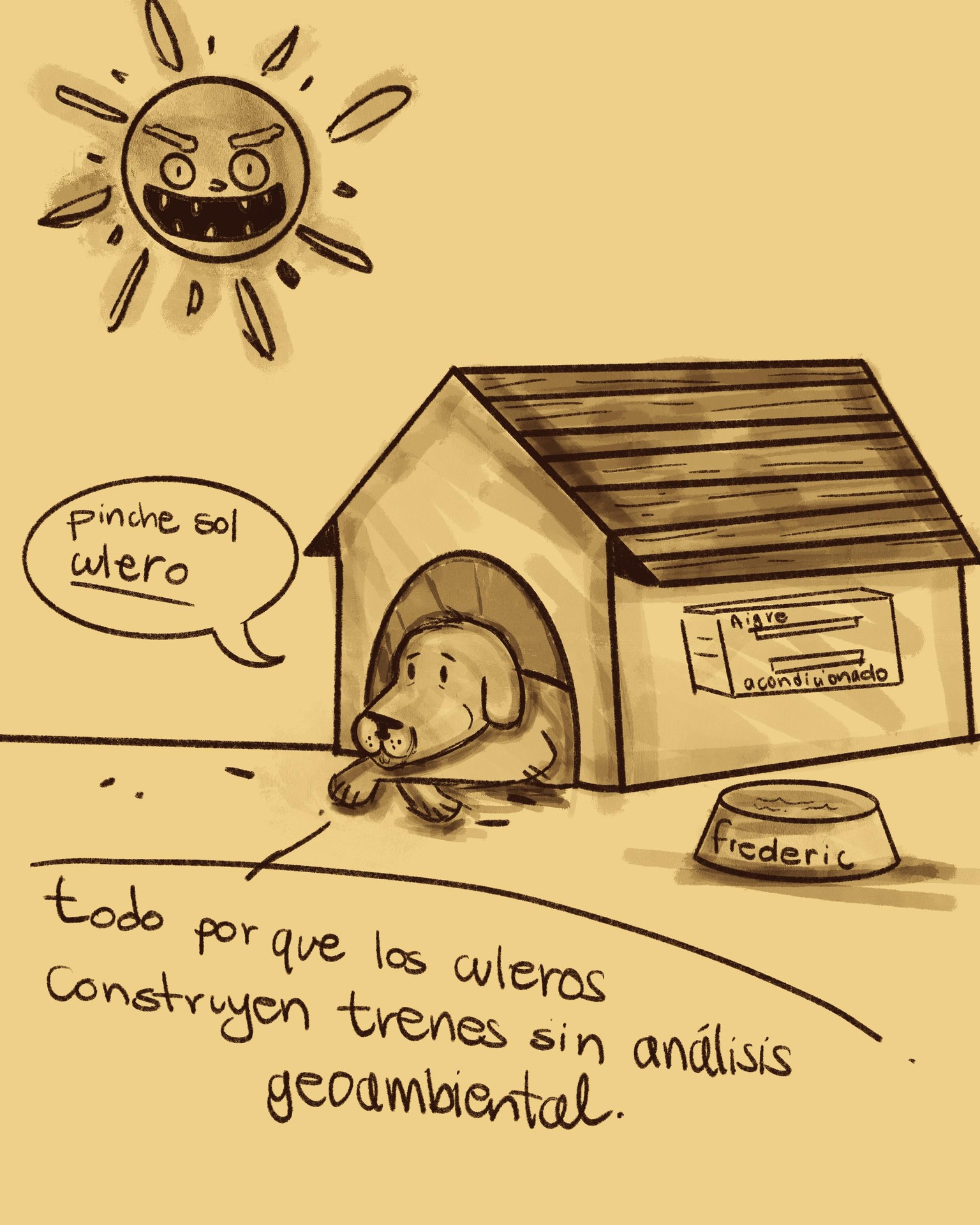 Perrito con calor y disputa interna sobre la nula gestión ambiental - image 1 - student project