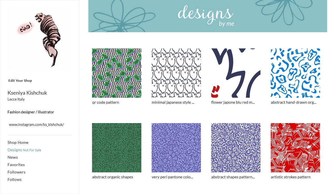 My shop on Spoonflower - image 1 - student project